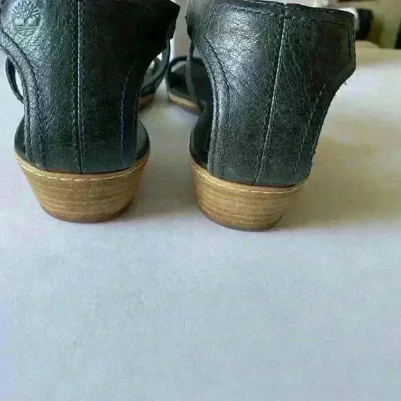 TIMBERLAND Earthkeepers “Belgrade” Women’s Sandals Navy Leather Size 8 - Picture 3 of 4
